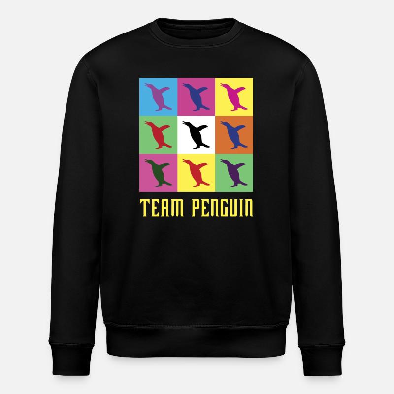 Team Penguin - Stanley/Stella ROLLER Unisex Organic Sweatshirt - black