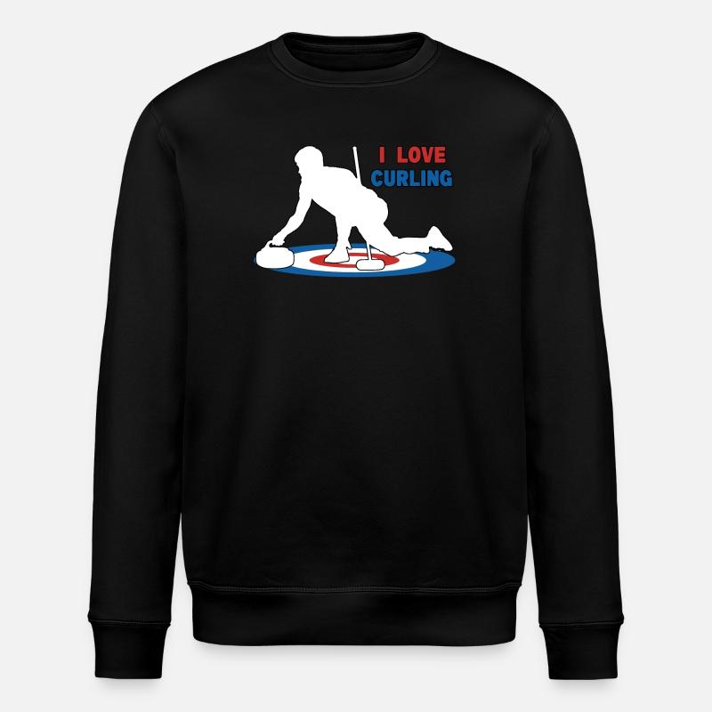 J’adore le curling - Sweat bio ROLLER Stanley/Stella Unisexe - noir
