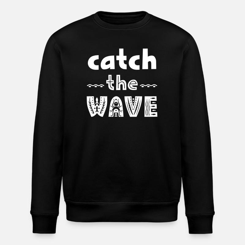 Dictons pour les surfeurs - Sweat bio ROLLER Stanley/Stella Unisexe - noir