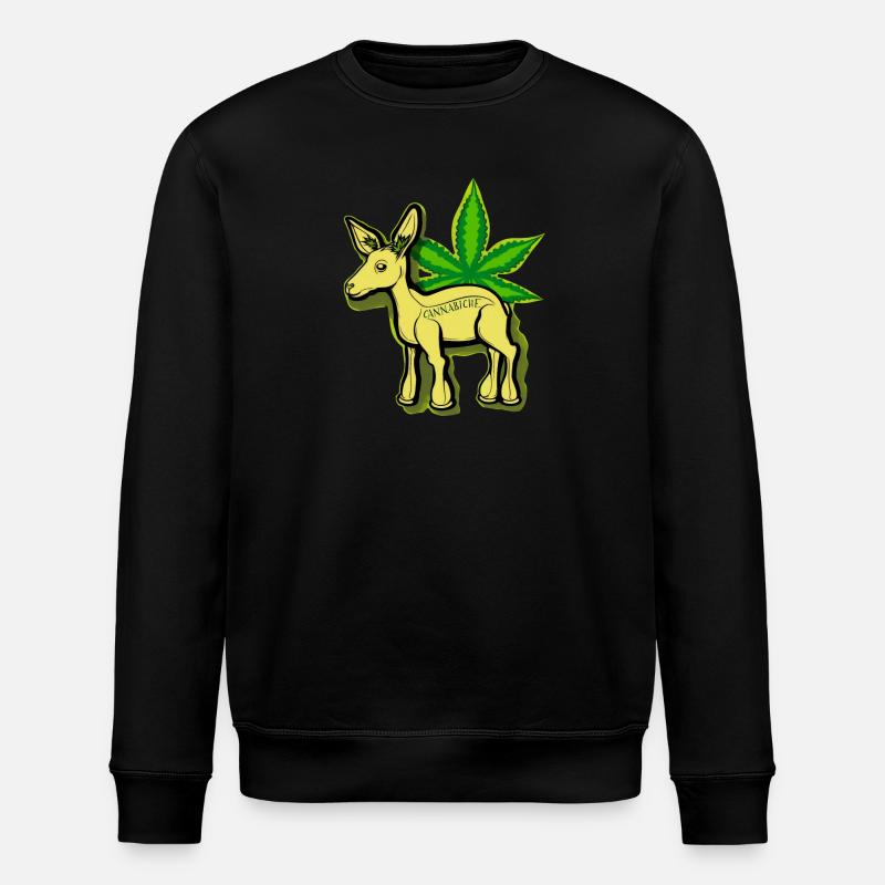 Cannabiche 05 mit Tippfehler - Stanley/Stella Unisex Bio-Sweatshirt ROLLER - Schwarz