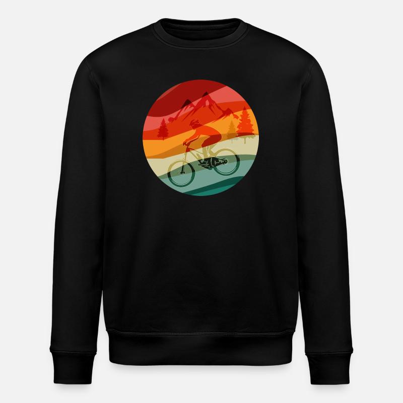 Rainbow Ridge MTB-Fahrer - Stanley/Stella Unisex Bio-Sweatshirt ROLLER - Schwarz