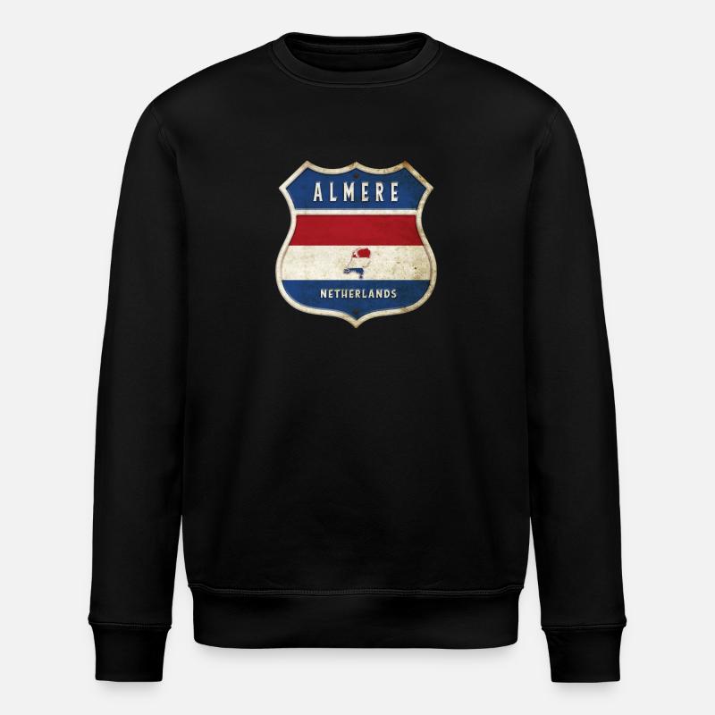 Almere Niederlande Wappen Design - Stanley/Stella Unisex Bio-Sweatshirt ROLLER - Schwarz