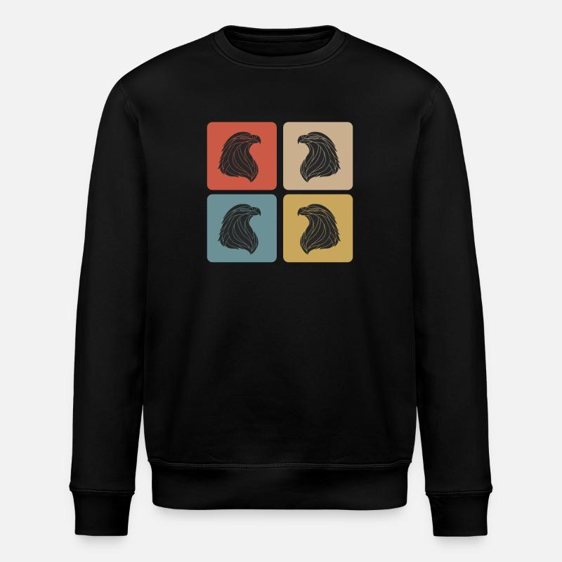 Eagle Design - Stanley/Stella ROLLER Unisex Organic Sweatshirt - black