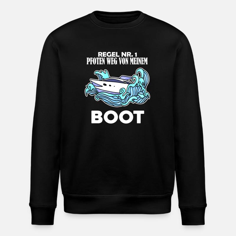 Boote Motorboot - Stanley/Stella Unisex Bio-Sweatshirt ROLLER - Schwarz
