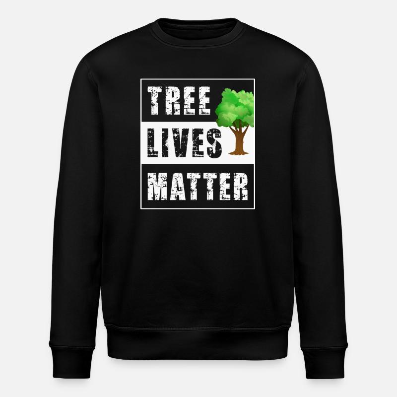 Tree Trees - Stanley/Stella ROLLER Unisex Organic Sweatshirt - black