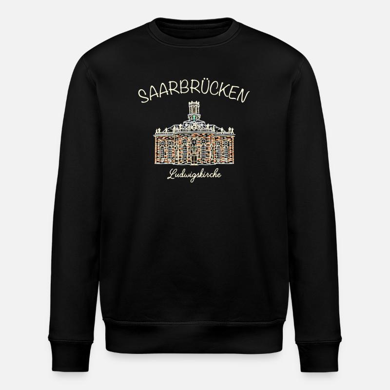 Saarbrücken, Ludwigskirche - Stanley/Stella Unisex Bio-Sweatshirt ROLLER - Schwarz
