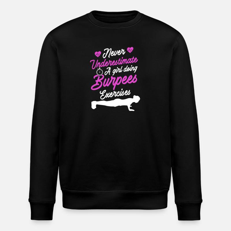 Burpees Design - Stanley/Stella Unisex Bio-Sweatshirt ROLLER - Schwarz