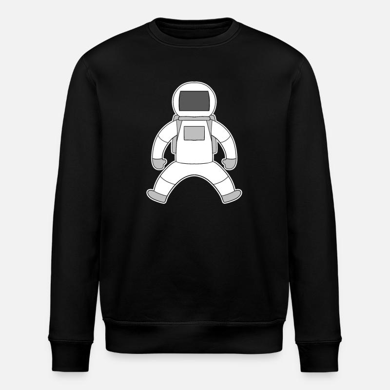Motif astronaute - Sweat bio ROLLER Stanley/Stella Unisexe - noir