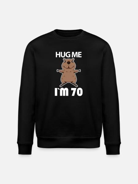 70 Geburtstag - 70 Jahre - Umarmung - Stanley/Stella Unisex Bio-Sweatshirt ROLLER - Schwarz