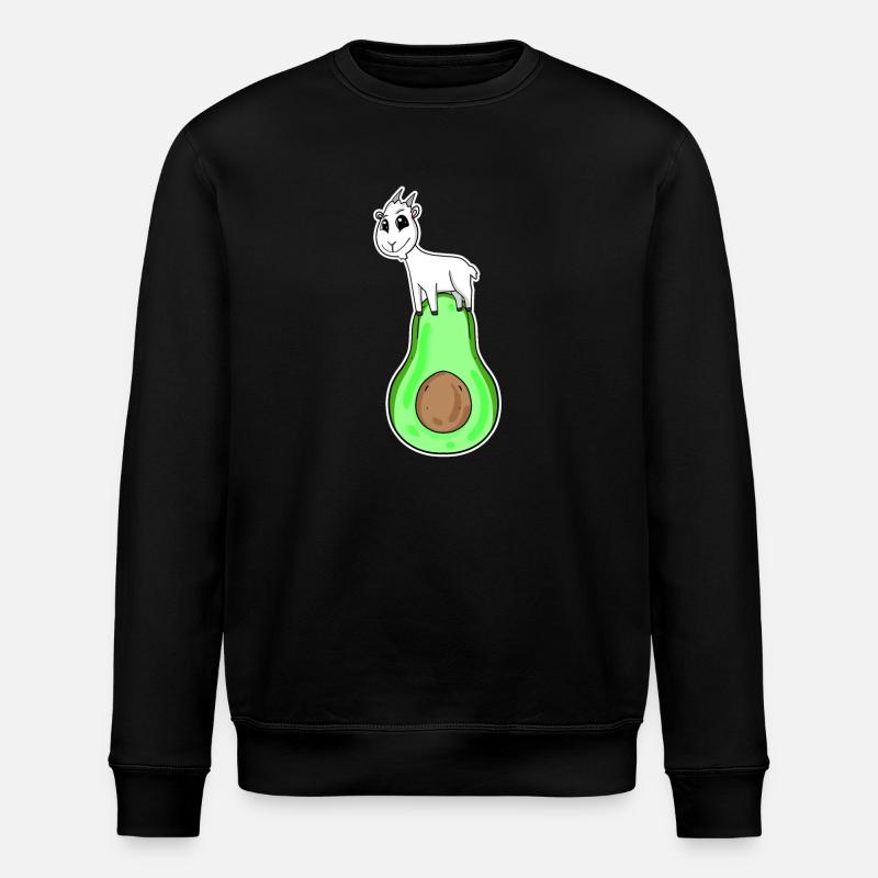 Chèvre sur avocat - Sweat bio ROLLER Stanley/Stella Unisexe - noir