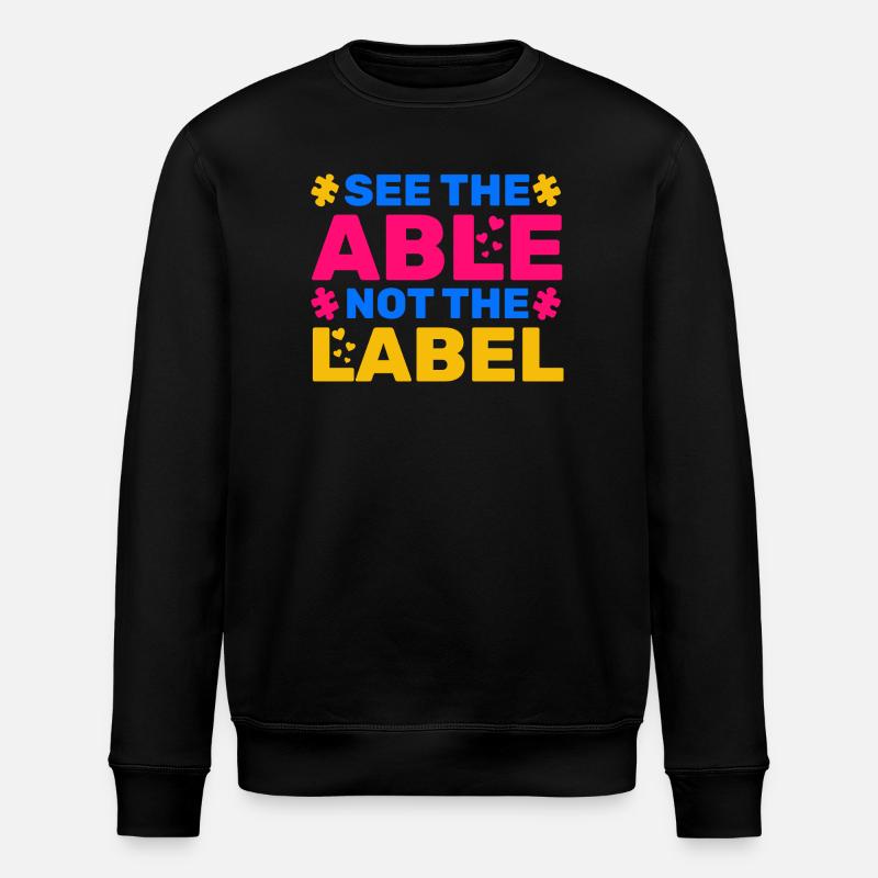 Voir le Capable Pas L’étiquette - Sweat bio ROLLER Stanley/Stella Unisexe - noir