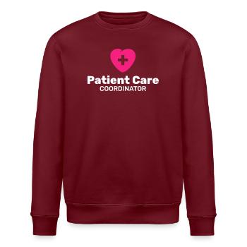 Koordinator für die Patientenversorgung - Stanley/Stella Unisex Bio-Sweatshirt ROLLER - Burgunderrot - Vorne - Nik (191cm)