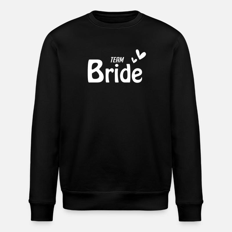 Team Bride Motiv - Stanley/Stella ROLLER Unisex Organic Sweatshirt - black