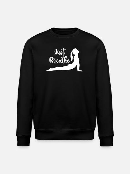 Yoga Gift Idea - Namaste - Stanley/Stella ROLLER Unisex Organic Sweatshirt - black