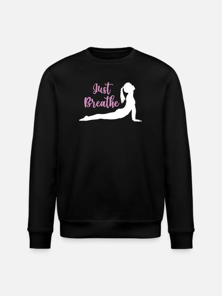 Yoga Geschenkidee - Namaste - Stanley/Stella Unisex Bio-Sweatshirt ROLLER - Schwarz