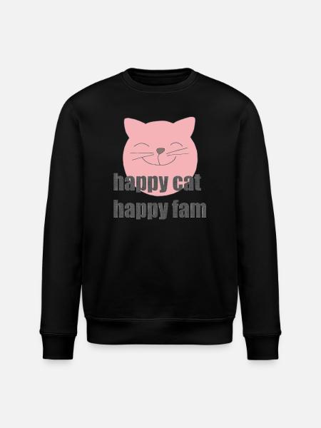 Chat heureux - Sweat bio ROLLER Stanley/Stella Unisexe - noir