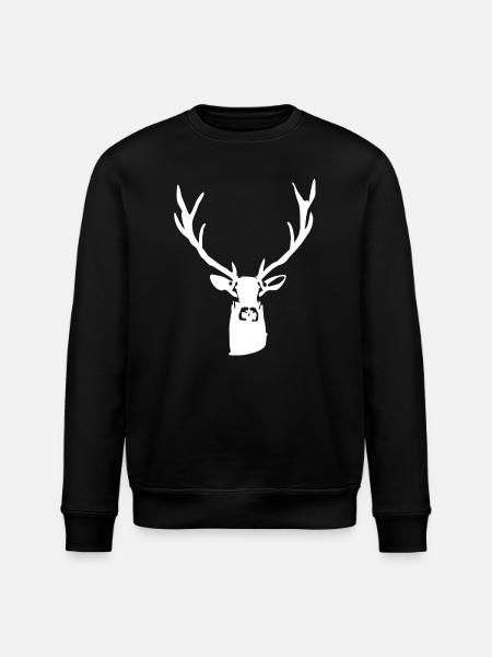 Edler Hirsch - Stanley/Stella Unisex Bio-Sweatshirt ROLLER - Schwarz