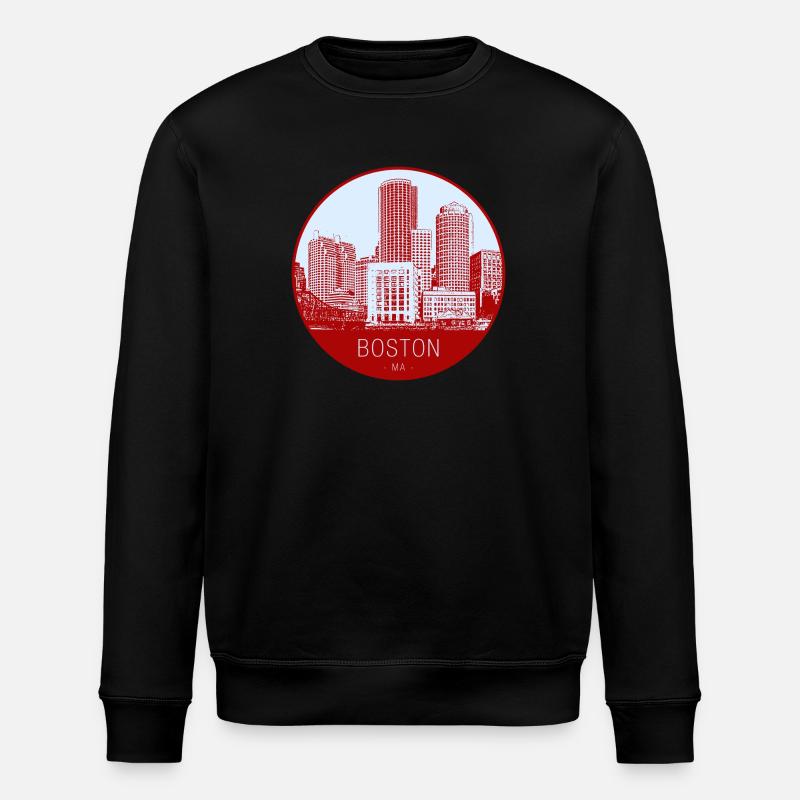 Cercle d’horizon de Boston - Sweat bio ROLLER Stanley/Stella Unisexe - noir