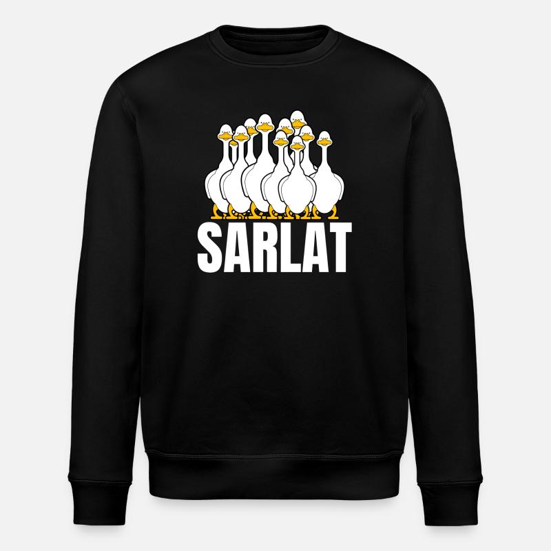 Sarlat, foie gras, duck - Stanley/Stella ROLLER Unisex Organic Sweatshirt - black