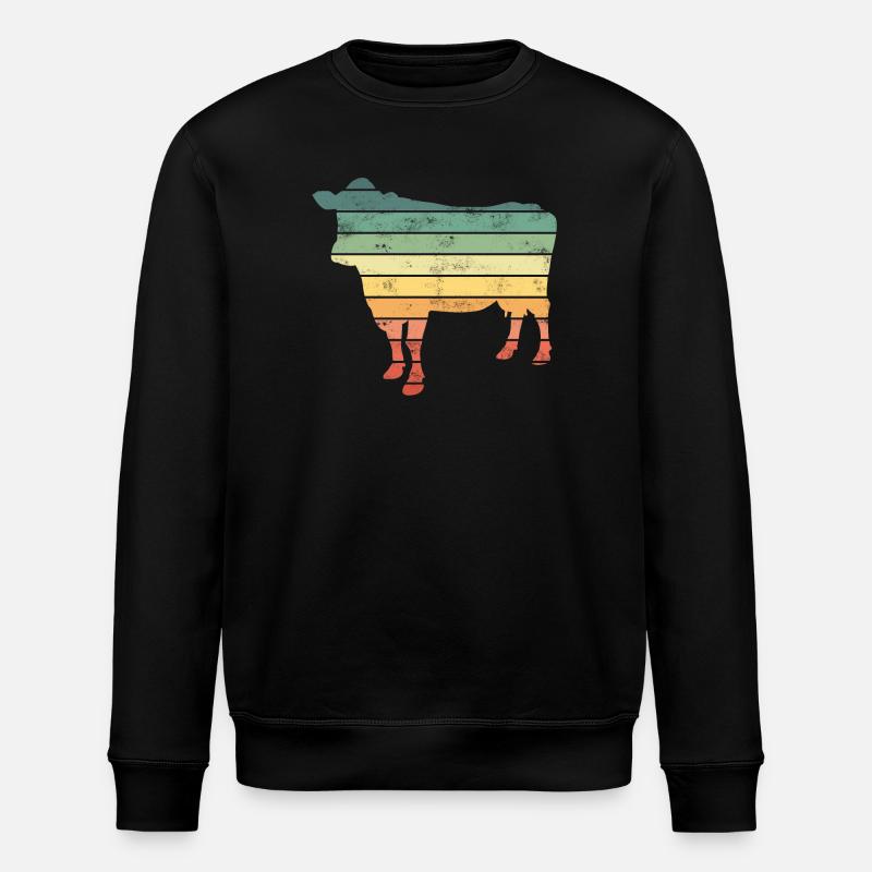 Kuh Kühe - Stanley/Stella Unisex Bio-Sweatshirt ROLLER - Schwarz