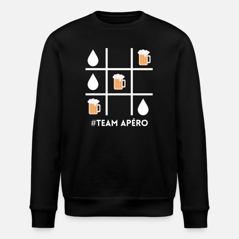 Apéro-Team, Bier, Bierfan - Stanley/Stella Unisex Bio-Sweatshirt ROLLER - Schwarz