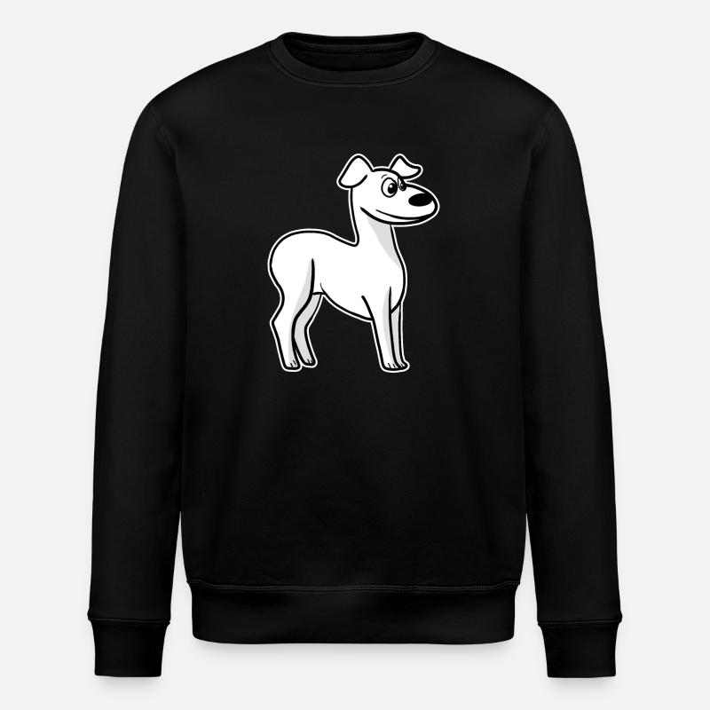 Whippet Hunderasse Windhund hundebesitzer - Stanley/Stella Unisex Bio-Sweatshirt ROLLER - Schwarz