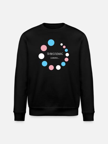 Pride Month - Transitioning... Loading - Stanley/Stella ROLLER Unisex Organic Sweatshirt - black