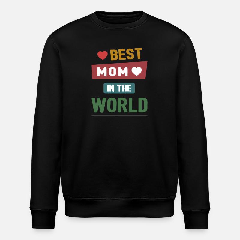 Beste Mutter der Welt - Stanley/Stella Unisex Bio-Sweatshirt ROLLER - Schwarz