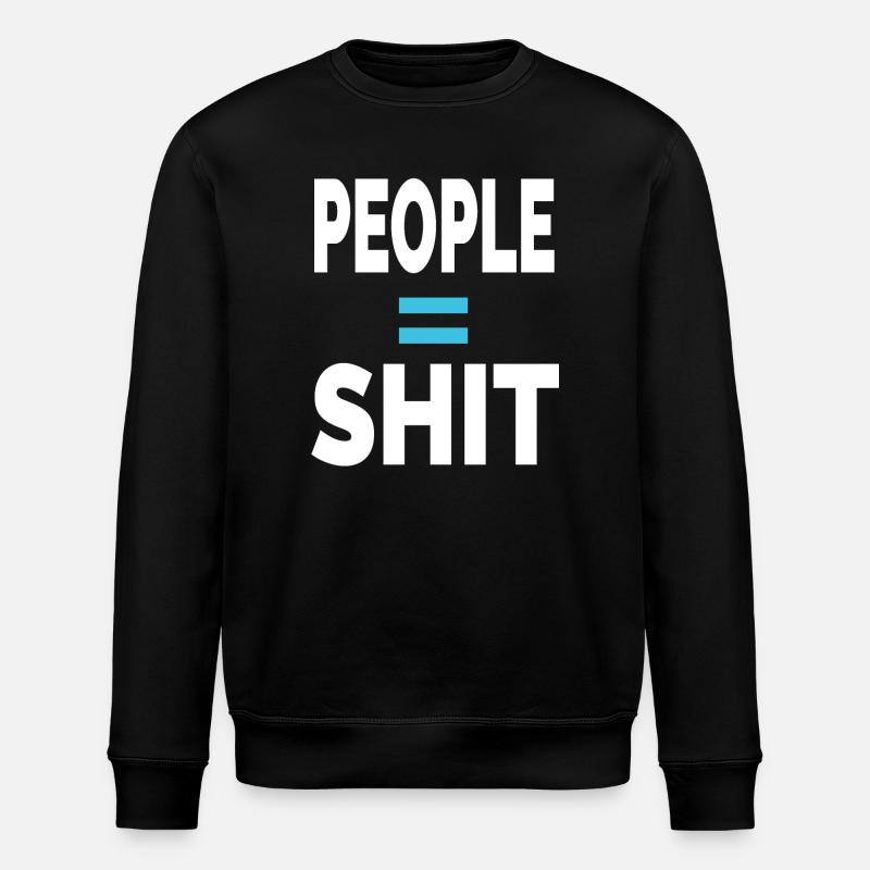 PERSONNES = MERDE - Sweat bio ROLLER Stanley/Stella Unisexe - noir