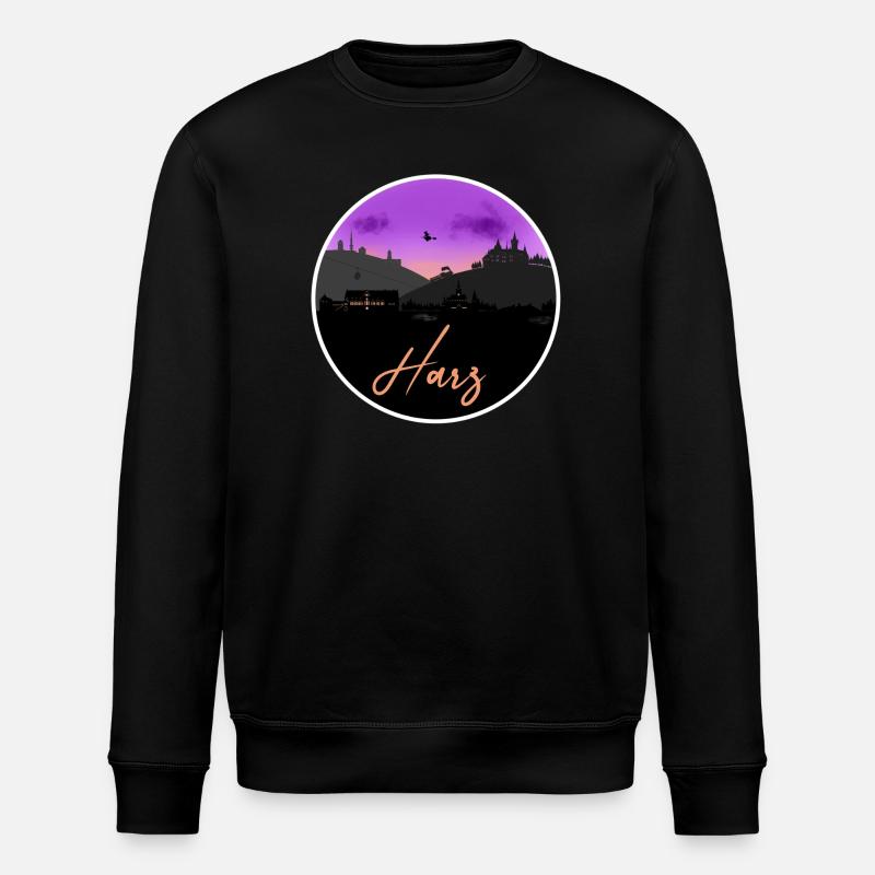 Harz Fine Skyline - Stanley/Stella Unisex Bio-Sweatshirt ROLLER - Schwarz
