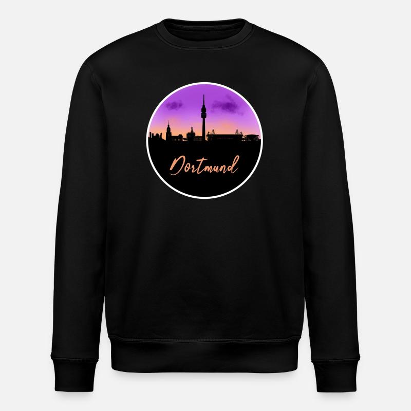 Dortmund Fine Skyline - Sweat bio ROLLER Stanley/Stella Unisexe - noir