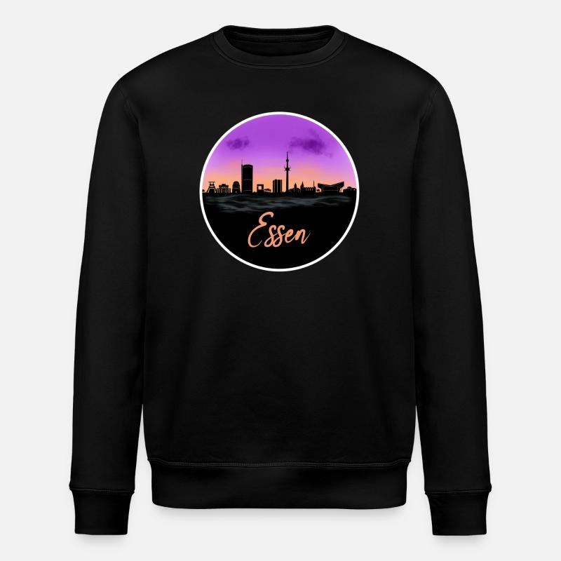 Essen Fine Skyline - Sweat bio ROLLER Stanley/Stella Unisexe - noir