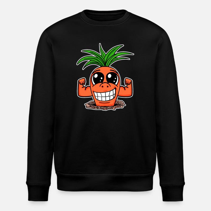 carotte forte - Sweat bio ROLLER Stanley/Stella Unisexe - noir
