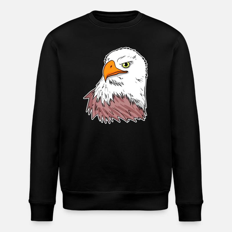 Adler Vogel - Stanley/Stella Unisex Bio-Sweatshirt ROLLER - Schwarz