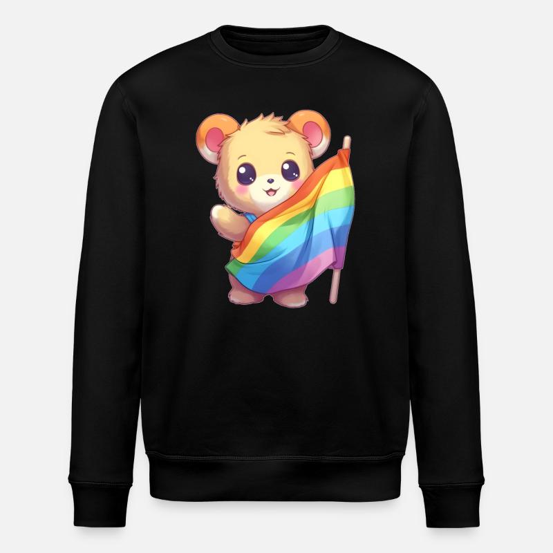 Love is a Bear Necessity - Stanley/Stella ROLLER Unisex Organic Sweatshirt - black