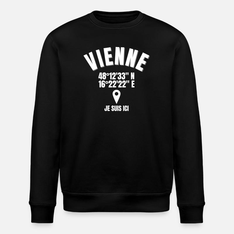 Autriche, Vienne, viennois - Sweat bio ROLLER Stanley/Stella Unisexe - noir