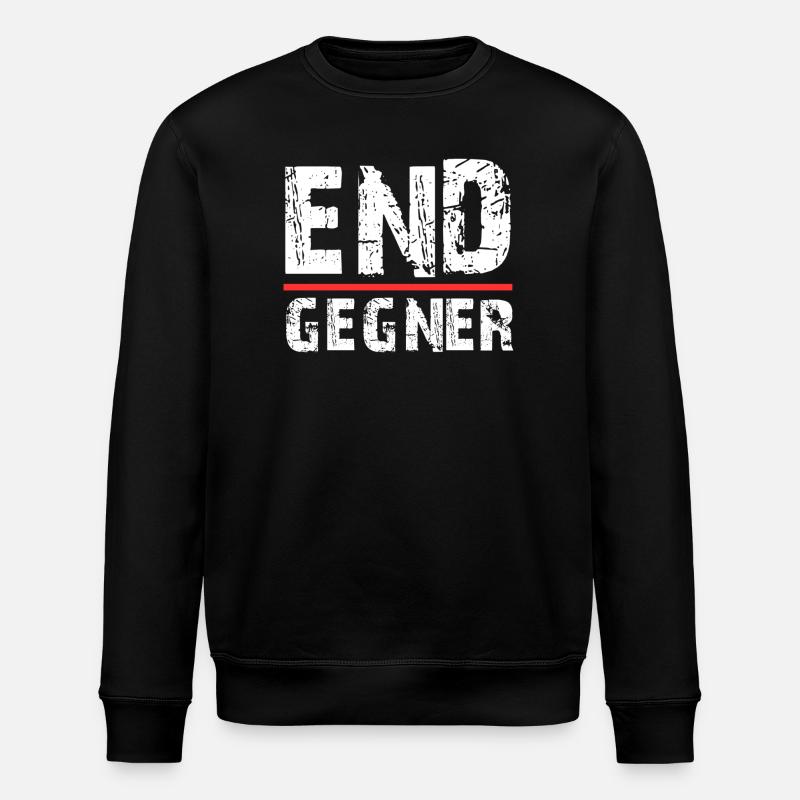 Endgegner Gamer Design - Stanley/Stella Unisex Bio-Sweatshirt ROLLER - Schwarz