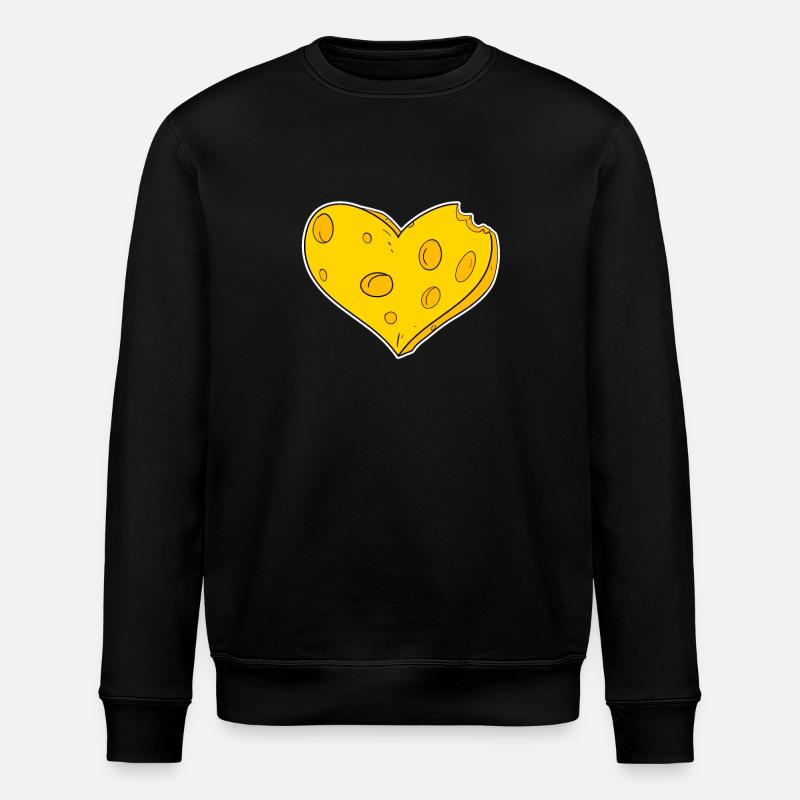 Cœur de fromage - Sweat bio ROLLER Stanley/Stella Unisexe - noir