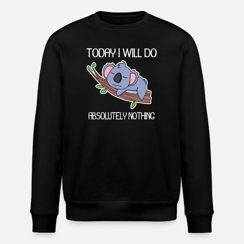 Lustiger Spruch lustige Sprüche - Stanley/Stella Unisex Bio-Sweatshirt ROLLER - Schwarz
