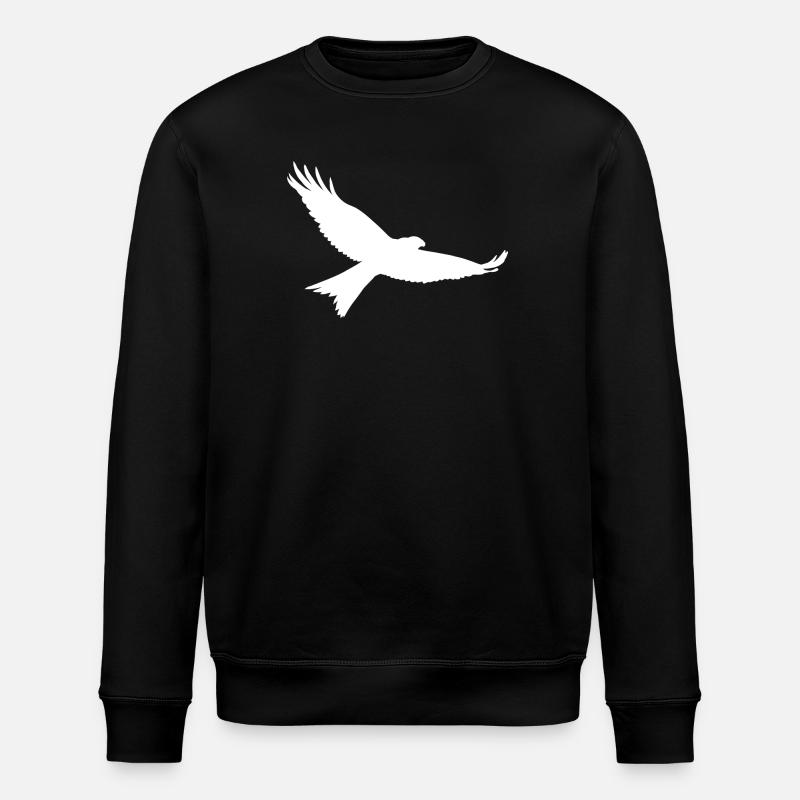 Greifvogel in weiss - Stanley/Stella Unisex Bio-Sweatshirt ROLLER - Schwarz