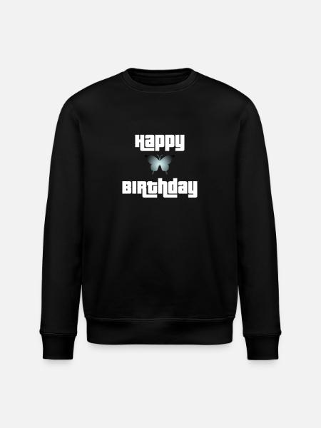 Joyeux anniversaire Butterfly Design - Sweat bio ROLLER Stanley/Stella Unisexe - noir