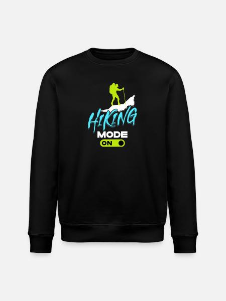 Glacier Hiking Hikers Mountains Statement Tours - Stanley/Stella ROLLER Unisex Organic Sweatshirt - black