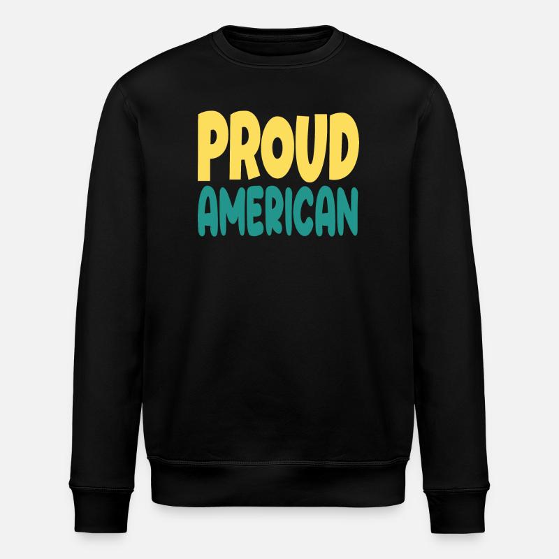 Pround typograohy américaine - Sweat bio ROLLER Stanley/Stella Unisexe - noir