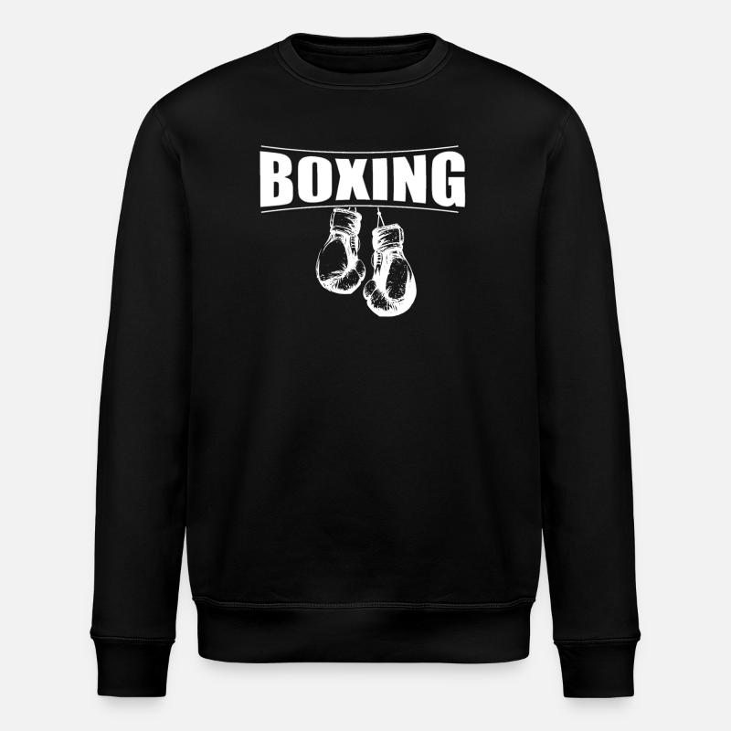 boxing mit handschuhe - Stanley/Stella Unisex Bio-Sweatshirt ROLLER - Schwarz