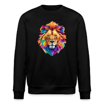 Löwenkopf - Stanley/Stella Unisex Bio-Sweatshirt ROLLER - Schwarz - Vorne - Nik (191cm)