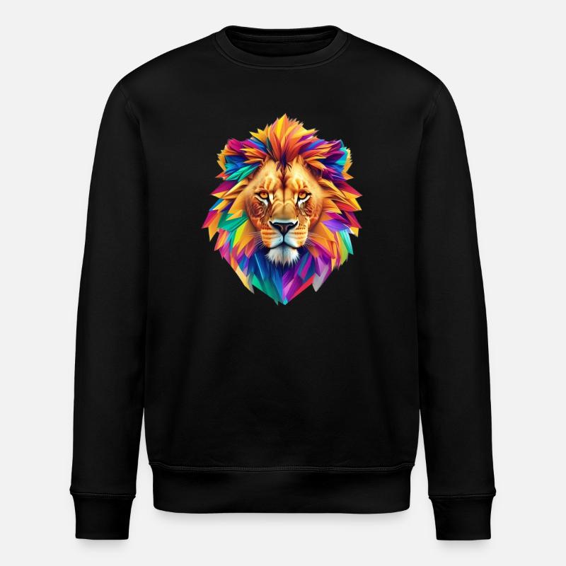 Tête de lion - Sweat bio ROLLER Stanley/Stella Unisexe - noir