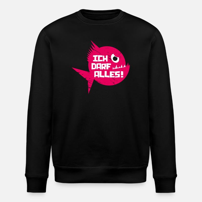 piranhadarfalles - Stanley/Stella Unisex Bio-Sweatshirt ROLLER - Schwarz