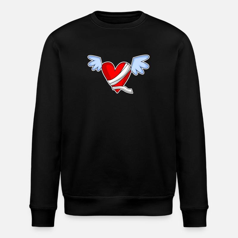 Coeur Ange Ailes d’Ange - Sweat bio ROLLER Stanley/Stella Unisexe - noir