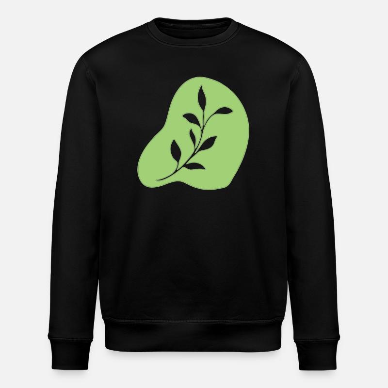 Blätter - Stanley/Stella Unisex Bio-Sweatshirt ROLLER - Schwarz