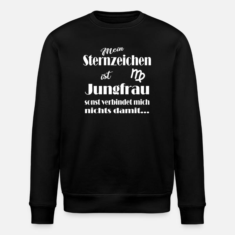 Sternzeichen Jungfrau - Stanley/Stella Unisex Bio-Sweatshirt ROLLER - Schwarz